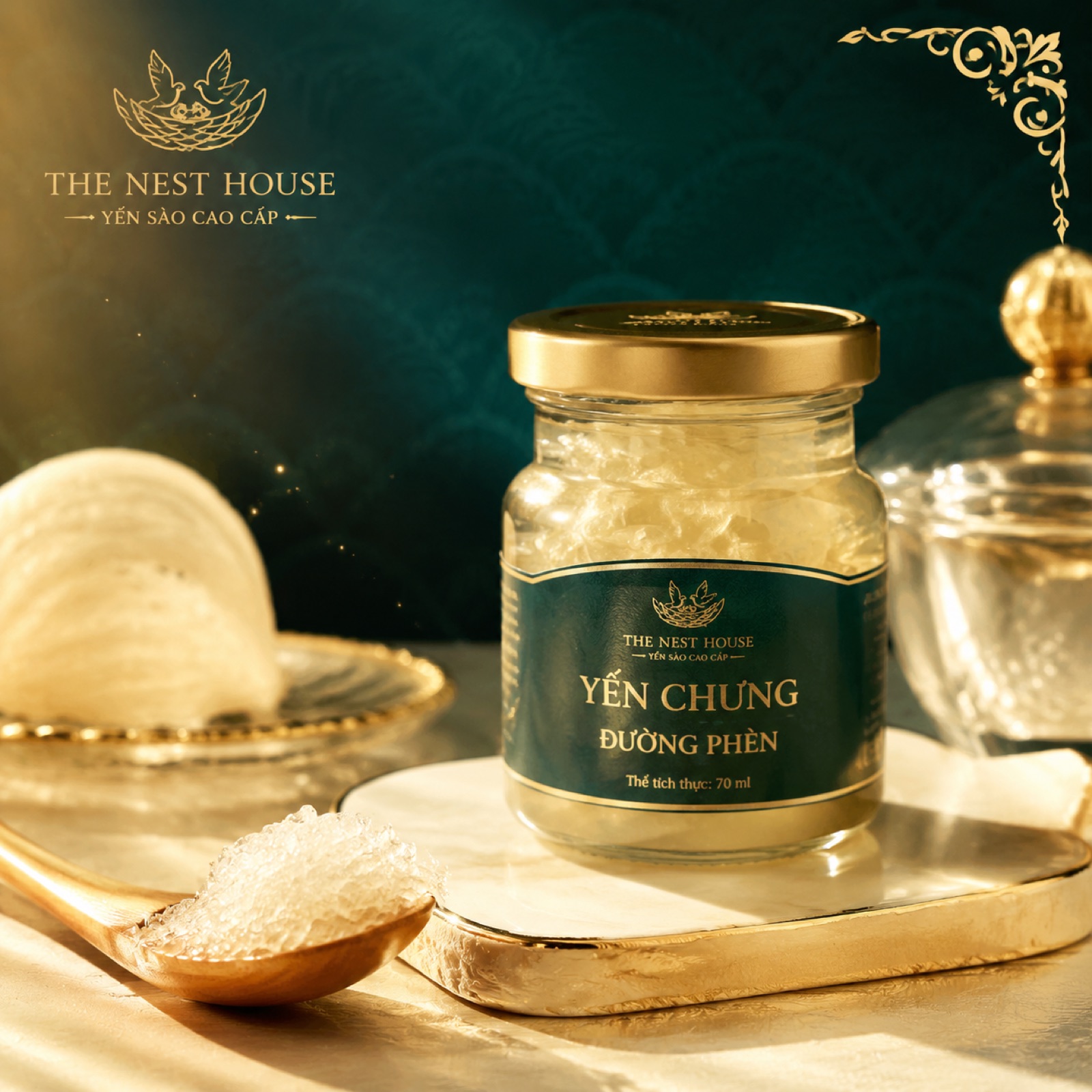 Yến chưng đường phèn The Nest House hũ 70ml