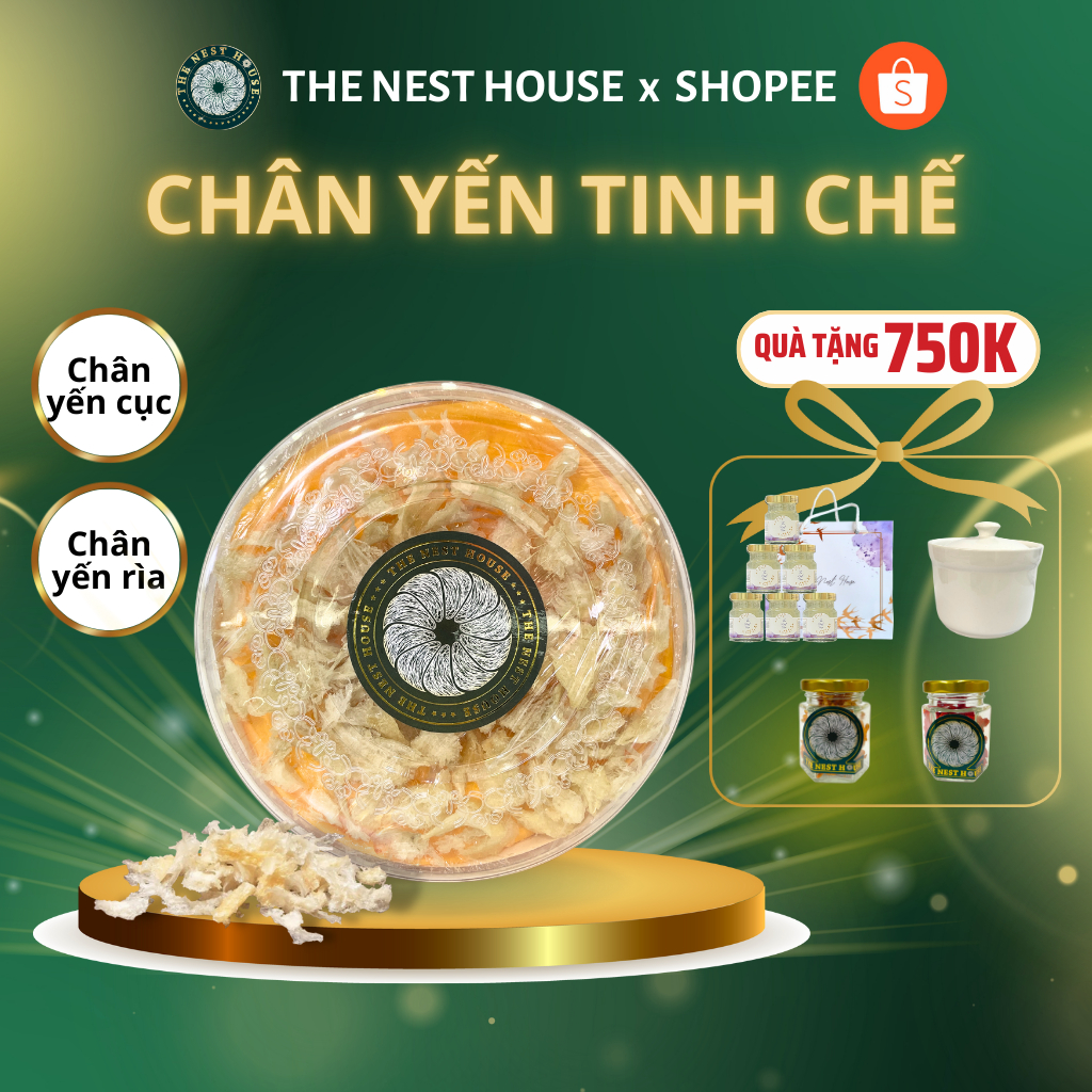 Chân yến rút lông