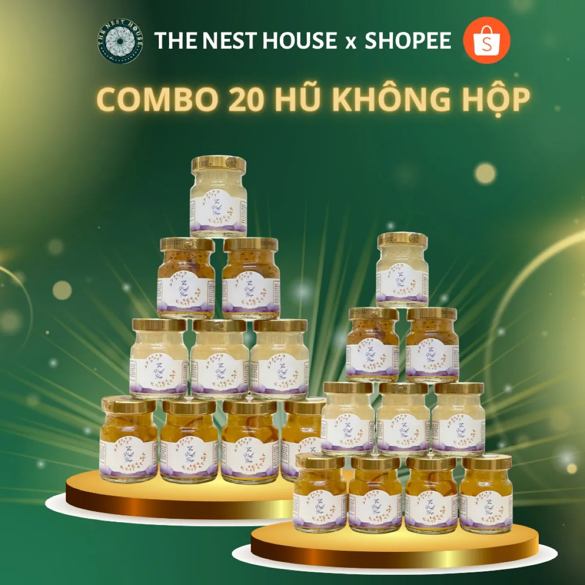 Set 20 hũ yến chưng sẵn