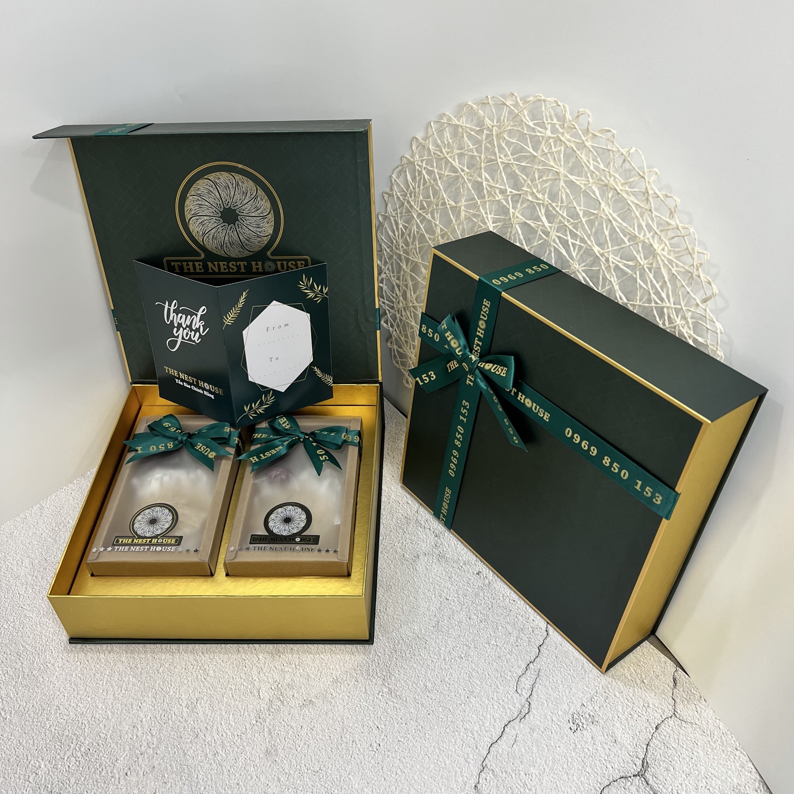 Set quà Tâm Giao — quà Tết yến sào biếu sếp đối tác