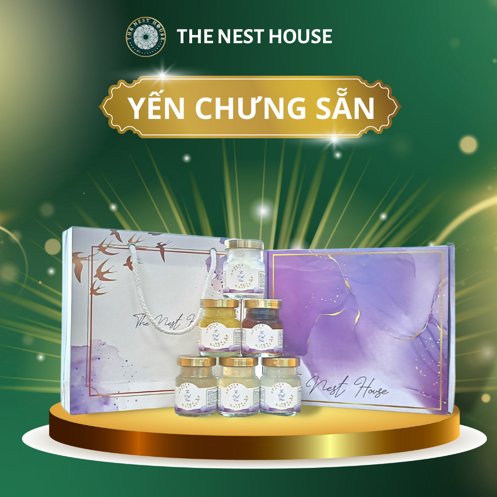 Set yến chưng sẵn 6 hũ