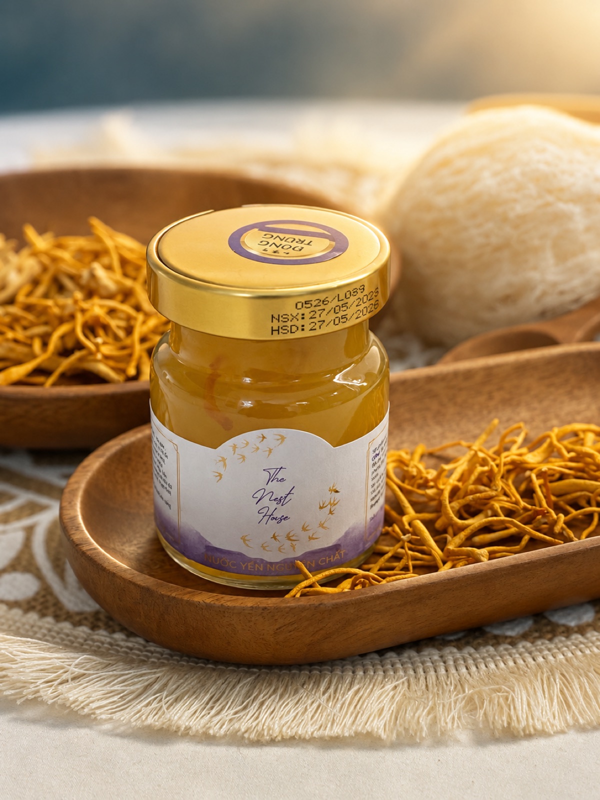 Hũ yến chưng 30% sợi yến 70ml tem tím The Nest House